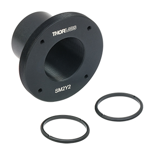 SM2Y2 - Olympus BX or IX Microscope Eyepiece Port Adapter, Internal SM1 and External SM2 Threads, 30 mm Cage Compatibility