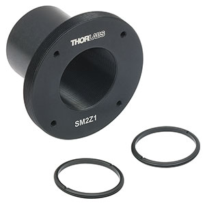 SM2Z1 - Zeiss Axioskop and Examiner Microscope Eyepiece Adapter, Internal SM1 and External SM2 Threads, 30 mm Cage Compatibility