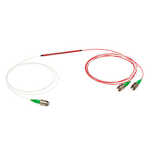 WD9860AB - 980 nm / 1060 nm Wavelength Division Multiplexer, HI1060 FLEX Fiber, FC/APC Connectors