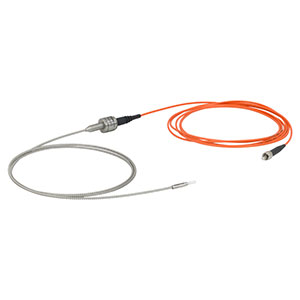 RJASF2 - SMA to Ø2.5 mm Ferrule Rotary Joint Patch Cable, Ø200 µm Core, Armored, 3 m Long