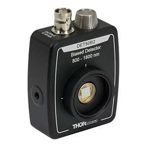 DET50B2 - Ge Detector, 800 - 1800 nm, 455 ns Rise Time, 19.6 mm², Universal 8-32 / M4 Mounting Holes