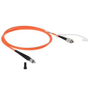 M47L01 - Ø550 µm, 0.22 NA, Low OH, TECS Double Clad, FC/PC to SMA905 Fiber Patch Cable, 1 m Long