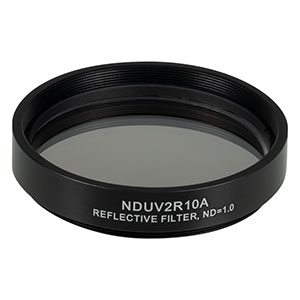 NDUV2R10A - SM2-Threaded Mount, Ø50 mm UVFS Reflective ND Filter, OD: 1.0
