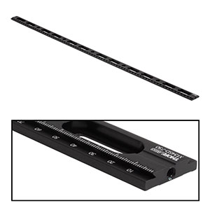 XT34SD-750 - 34 mm Single Dovetail Rail with Mounting Counterbores, L = 750 mm