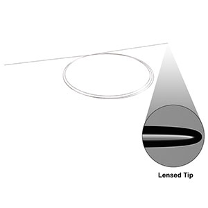 LFM100 - Multimode Lensed GIF50E Fiber, Scissor Cut, 1 m Long