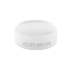 AC127-050-AB - f = 50.0 mm, Ø1/2in Achromatic Doublet, ARC: 400 - 1100 nm