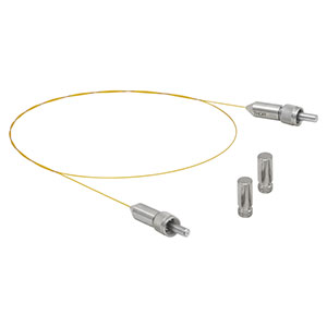 MV11L05 - Ø100 µm, 0.22 NA, UHV, High-Temp. SMA Patch Cable, High OH, 0.5 m Long