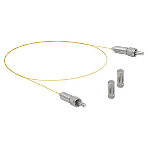 MV22L05 - Ø200 µm, 0.22 NA, UHV, High-Temp. SMA Patch Cable, Low OH, 0.5 m Long