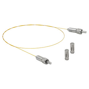 MV64L05 - Ø600 µm, 0.22 NA, UHV, High-Temp. SMA Patch Cable, Low OH, 0.5 m Long