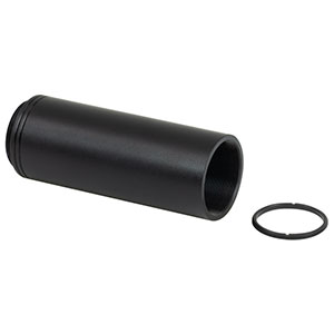 CM1L30 - Extension Tube, Internal SM1 Threading of 3in Depth, External C-Mount Threading, One Retaining Ring Included