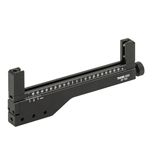 XF100 - One-Axis 100 mm Translation Mount for 12.7 mm - 126.2 mm Rectangular Optics, 8-32 Taps