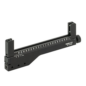 XF100/M - One-Axis 100 mm Translation Mount for 12.7 mm - 126.2 mm Rectangular Optics, M4 Taps