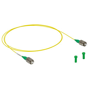 P3-780Y-FC-1 - Single Mode Patch Cable, 780 - 970 nm, FC/APC, Ø900 µm Jacket, 1 m Long