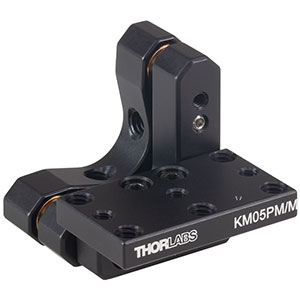 KM05PM/M - Kinematic Prism Mount, 17.8 mm Deep, M3 and M4 Taps