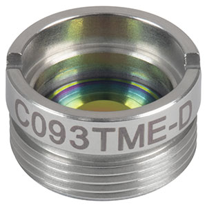 C093TME-D - f = 3.00 mm, NA = 0.71, Mounted Geltech Aspheric Lens, ARC: 1.8 - 3 µm