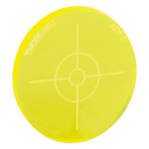 ADF3 - Fluorescent Alignment Disk, Yellow
