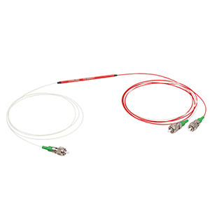PN1480R2A1 - 1x2 PM Coupler, 1480 ± 15 nm, 90:10 Split, ≥20 dB PER, FC/APC Connectors