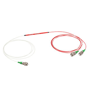 PN1480R5A1 - 1x2 PM Coupler, 1480 ± 15 nm, 50:50 Split, ≥20 dB PER, FC/APC Connectors