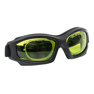 LG1C - Laser Safety Goggles, Light Green Lenses, 59% Visible Light Transmission, Modern Goggle Style