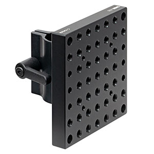 C1045/M - Ø25 mm Post Clamp, 87.5 mm x 87.5 mm Mounting Plate, Metric