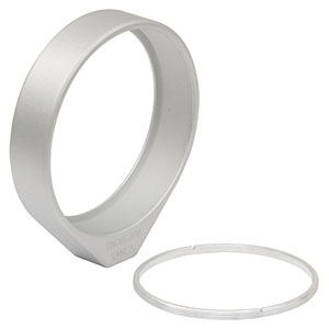 LMR2V - Vacuum-Compatible Lens Mount with Retaining Ring for Ø2in Optics, 8-32 Tap
