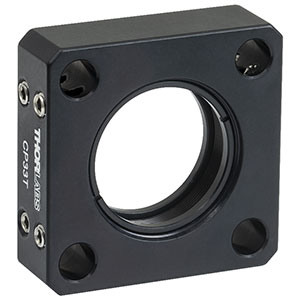 CP33T - SM1-Threaded 30 mm Cage Plate, 0.50in Thick, 2 Retaining Rings, 8-32 Tap