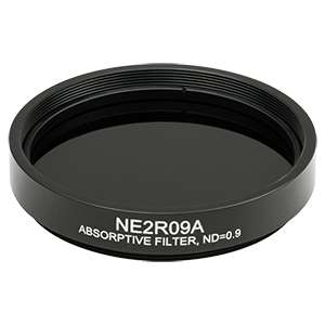 NE2R09A - Ø2in Absorptive ND Filter, SM2-Threaded Mount, Optical Density: 0.9