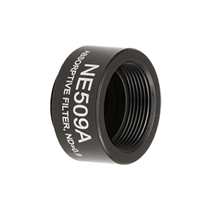 NE509A - Ø1/2in Absorptive ND Filter, SM05-Threaded Mount, Optical Density: 0.9