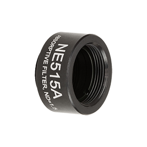 NE515A - Ø1/2in Absorptive ND Filter, SM05-Threaded Mount, Optical Density: 1.5