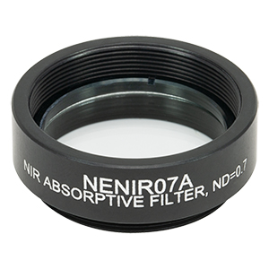 NENIR07A - Ø25 mm NIR Absorptive ND Filter, SM1-Threaded Mount, OD: 0.7