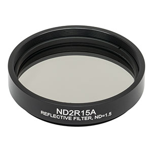 ND2R15A - Reflective Ø50 mm ND Filter, SM2-Threaded Mount, Optical Density: 1.5