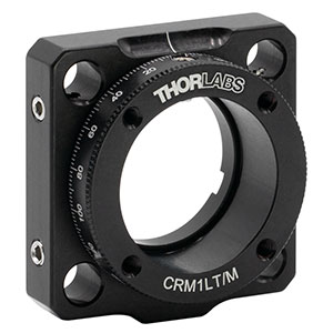 CRM1LT/M - Cage Rotation Mount for Ø1in Optics, Double Bored with Setscrew, M4 Tap