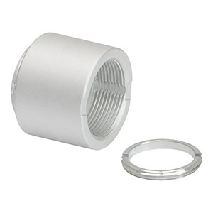 SM05L05V - Vacuum-Compatible SM05 Lens Tube, 0.50in Thread Depth, One Retaining Ring Included