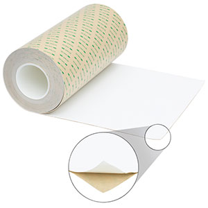 PMR10R1 - PTFE Diffuse Reflector Sheet with Adhesive Backing, 33 cm x 13.2 m, 0.75 mm Thick