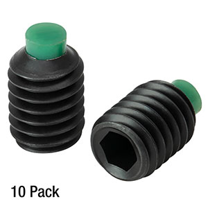 SS6MN8 - M6 x 1.0 Alloy Steel Nylon-Tipped Setscrew, 8 mm Long, 10 Pack