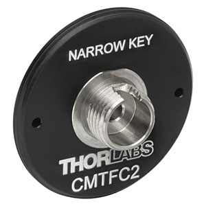 CMTFC2 - FC/PC Fiber Adapter Plate with C-Mount (1.00in-32) Threads, Narrow Key (2.0 mm)