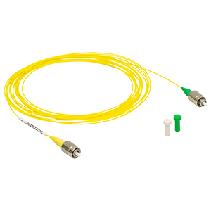P5-SMF28Y-FC-5 - Single Mode Patch Cable, 1260 - 1625 nm, FC/PC to FC/APC, Ø900 µm Jacket, 5 m Long