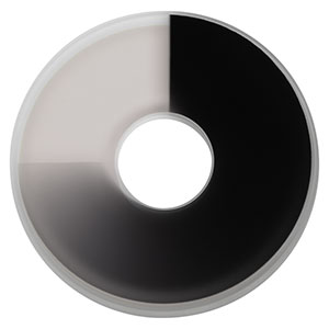 NDC-25C-2-B - Unmounted Continuously Variable ND Filter, Ø25 mm, OD: 0.04 - 2.0, ARC: 650 - 1050 nm