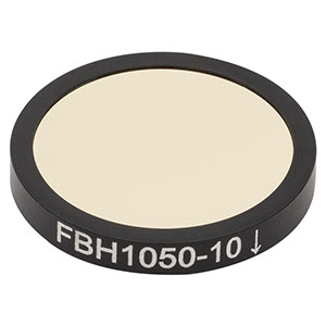 FBH1050-10 - Hard-Coated Bandpass Filter, Ø25 mm, CWL = 1050 nm, FWHM = 10 nm