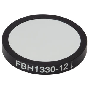 FBH1330-12 - Hard-Coated Bandpass Filter, Ø25 mm, CWL = 1330 nm, FWHM = 12 nm