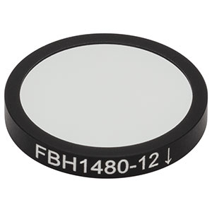 FBH1480-12 - Hard-Coated Bandpass Filter, Ø25 mm, CWL = 1480 nm, FWHM = 12 nm