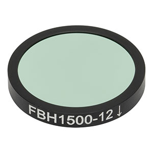 FBH1500-12 - Hard-Coated Bandpass Filter, Ø25 mm, CWL = 1500 nm, FWHM = 12 nm
