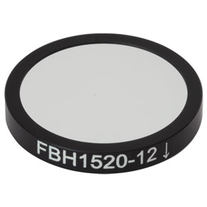 FBH1520-12 - Hard-Coated Bandpass Filter, Ø25 mm, CWL = 1520 nm, FWHM = 12 nm