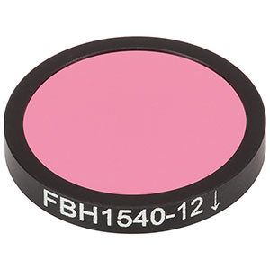 FBH1540-12 - Hard-Coated Bandpass Filter, Ø25 mm, CWL = 1540 nm, FWHM = 12 nm