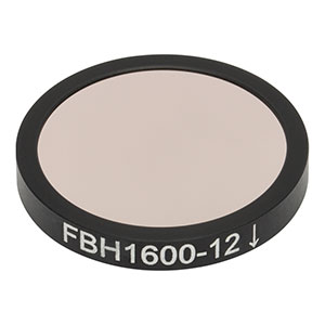 FBH1600-12 - Bandpass Filter, Ø25 mm, CWL = 1600 nm, FWHM = 12 nm