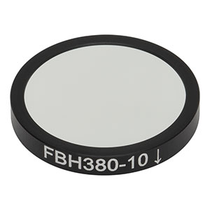 FBH380-10 - Hard-Coated Bandpass Filter, Ø25 mm, CWL = 380 nm, FWHM = 10 nm