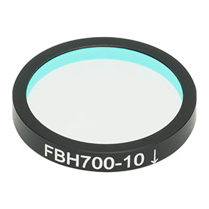 FBH700-10 - Hard-Coated Bandpass Filter, Ø25 mm, CWL = 700 nm, FWHM = 10 nm
