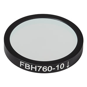 FBH760-10 - Bandpass Filter, Ø25 mm, CWL = 760 nm, FWHM = 10 nm