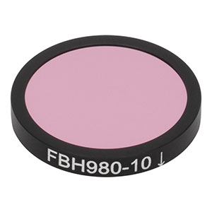FBH980-10 - Bandpass Filter, Ø25 mm, CWL = 980 nm, FWHM = 10 nm