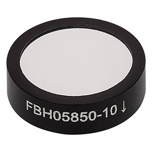 FBH05850-10 - Hard-Coated Bandpass Filter, Ø12.5 mm, CWL = 850 nm, FWHM = 10 nm